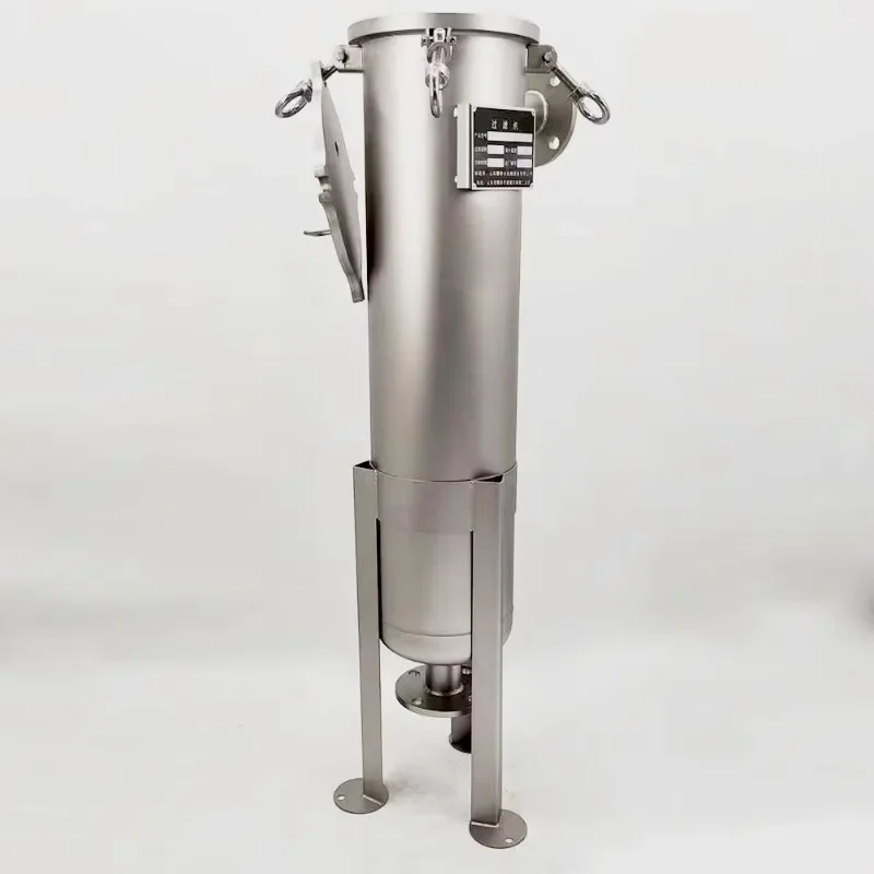 Stainless steel SS 304/316L multi-bag or single-bag filter housing for food, honey, juice, beer