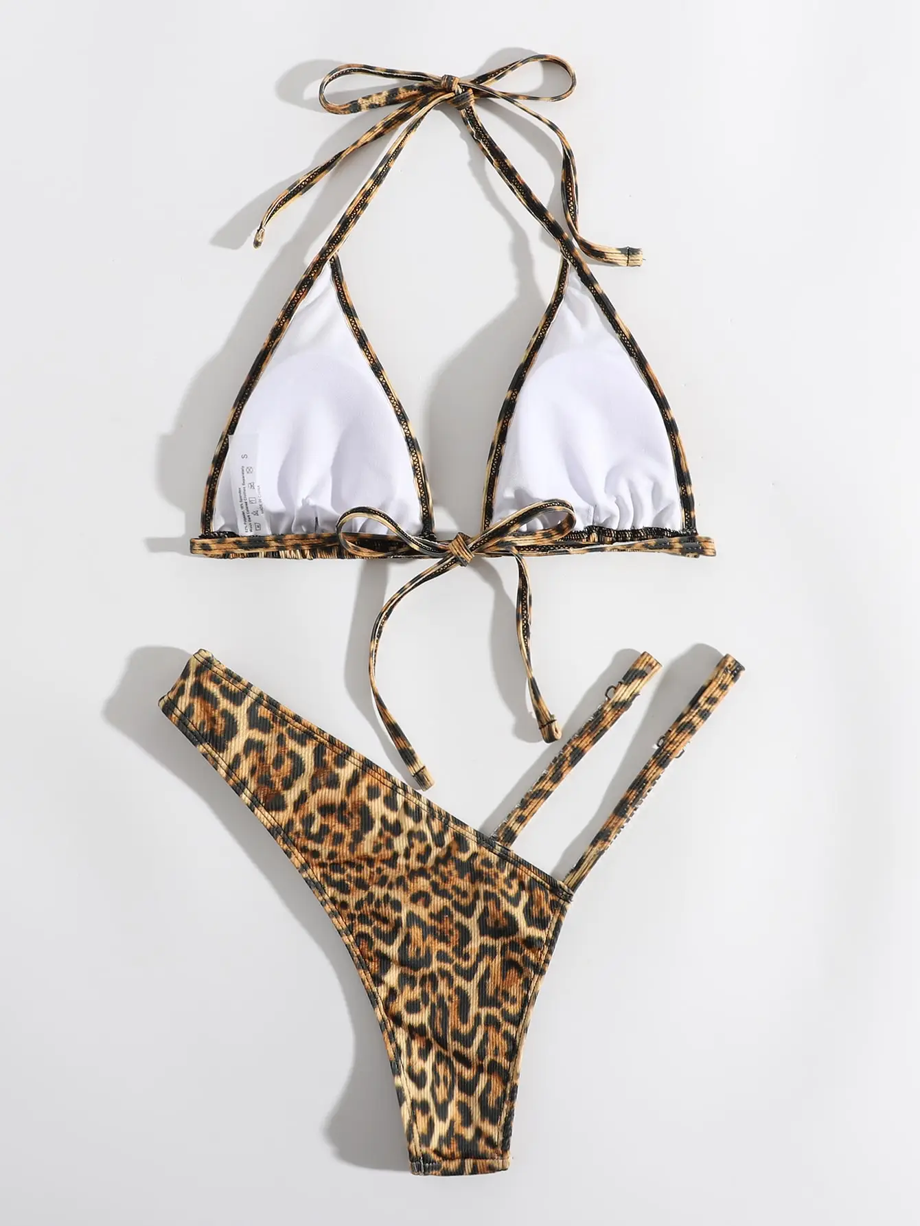 Stroje kąpielowe damskie 2026: seksowne bikini typu halter, stringi, trójkątne, z diamentami, biżuteryjne, na plażę. — zdjęcie 4