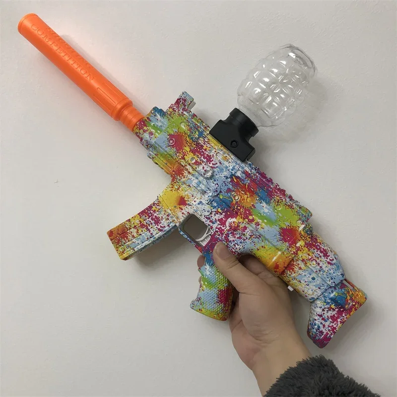 New Electric Toy Gun Toy Sliding Automatic Splatter Ball SCAR Shooting Games Ideal Gift for Kids Boys Adult toy gun