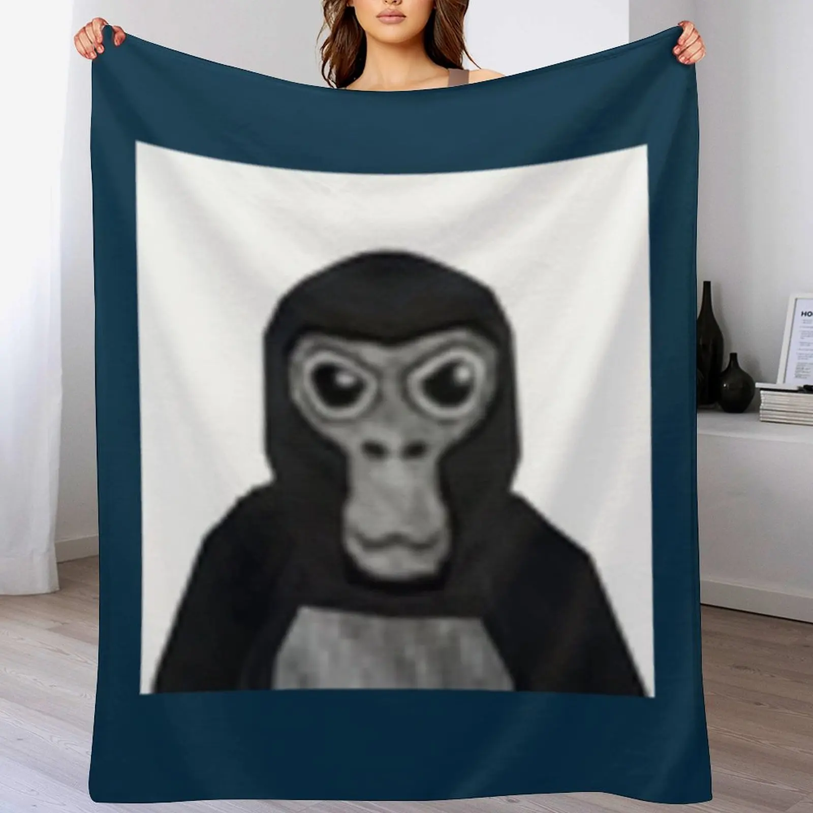 

Gorilla tag monkey Throw Blanket Luxury Decorative Throw Flannel Decoratives Blankets