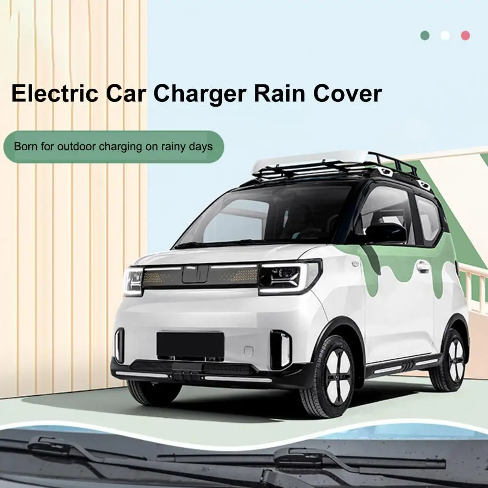 Electric Car Charger Rain Cover Universal Electric Vehicle Charging Port Rain Cover Magnetic Waterproof Windproof for Ev