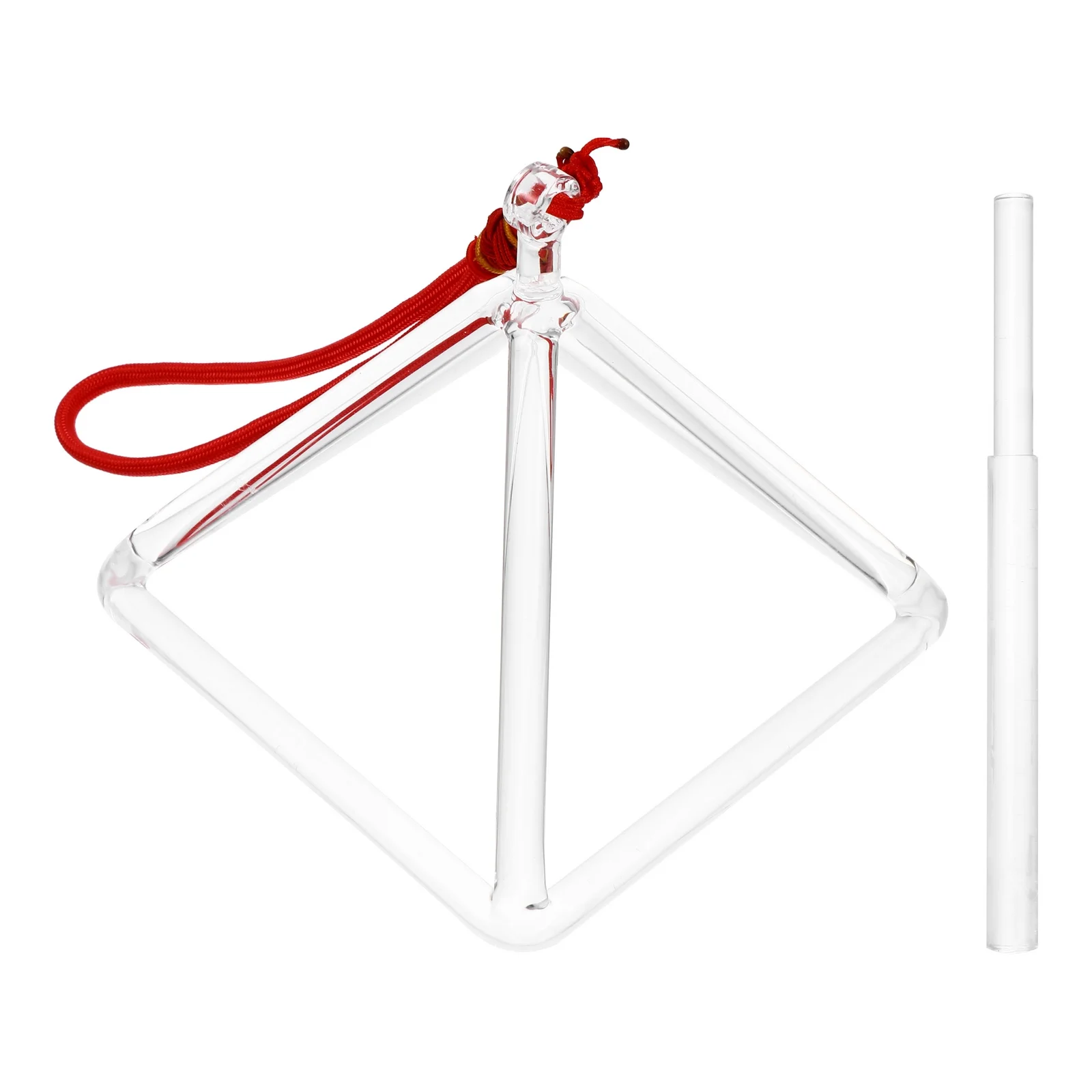 

Singing Pyramid with Striker Curative Music Rack Desktop Adornment Crystal Singing Pyramid