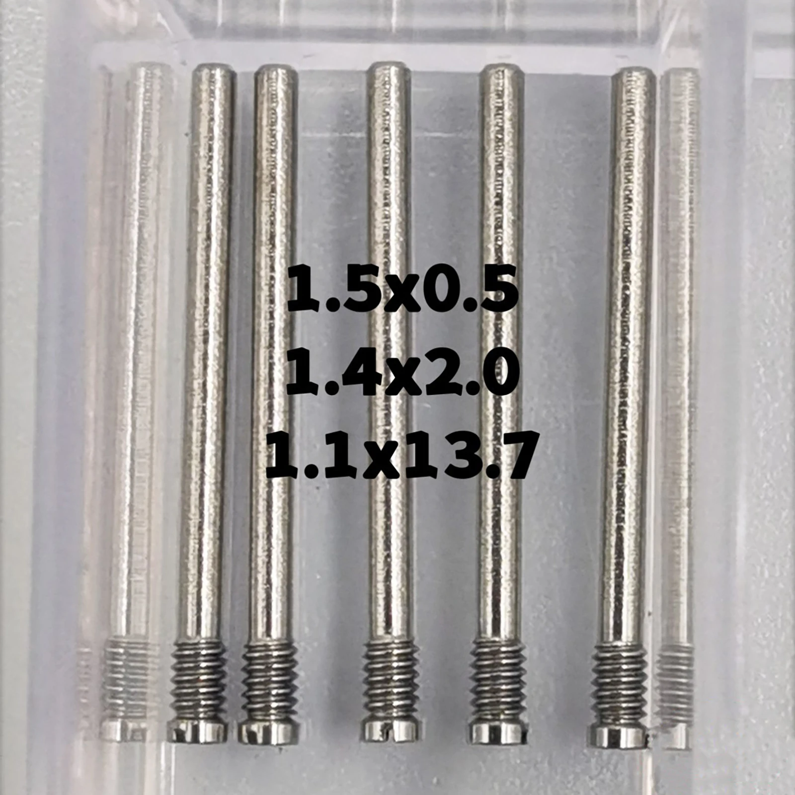 100Pieces 20 Size Watch Screws Rod For Rolex Watch Band Strap Stainless Steel Screw Pin Watch Repair Tools Kit for Watchmakers - view 6