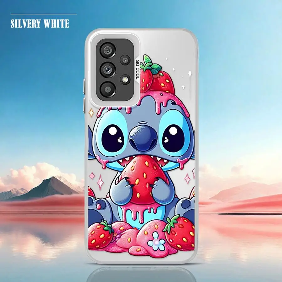 حافظة لهاتف سامسونج جالاكسي A12 A13 A14 A16 A22 A23 A24 A25 A32 A33 A34 Fundas غطاء شل ديزني كارتون لطيف غرزة