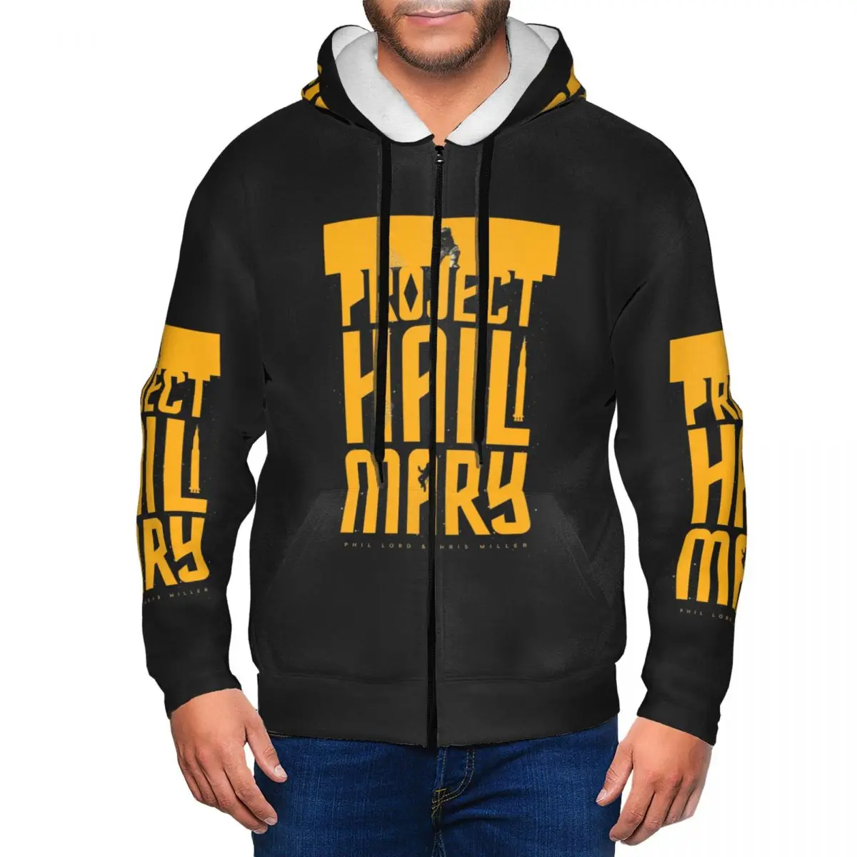 Movie Project Hail Mary Graphic Andy Weir Novel Zipper Hoodies Pullover Autumn Winter Men's Women's Sweatshirts Long Sleeve Tops