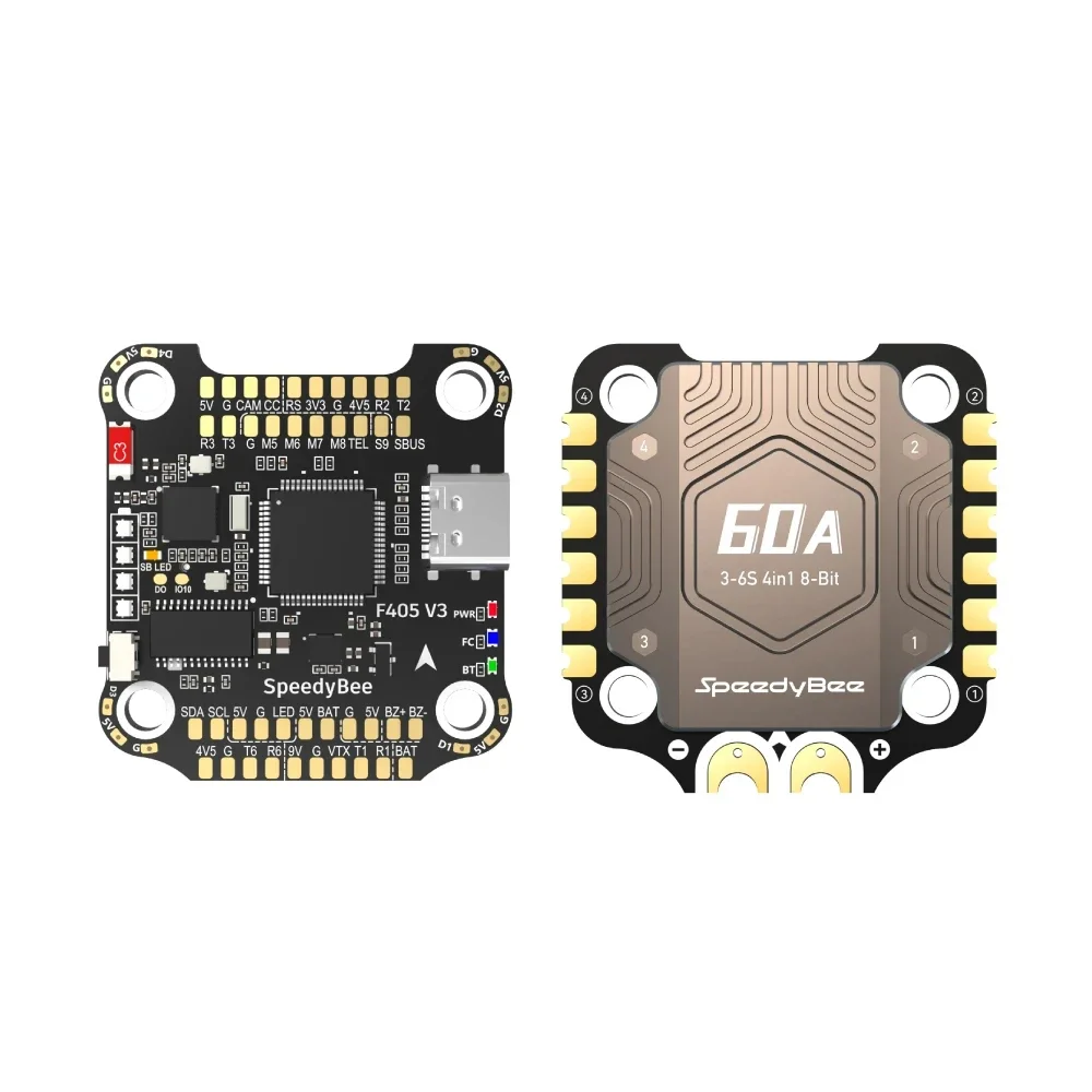 Контроллер полета SpeedyBee F405 V3 BLS 60A 30x30 FC & ESC Stack F405 BLHELIS 60A 4 в 1 ESC для FPV беспилотных летательных аппаратов DIY части