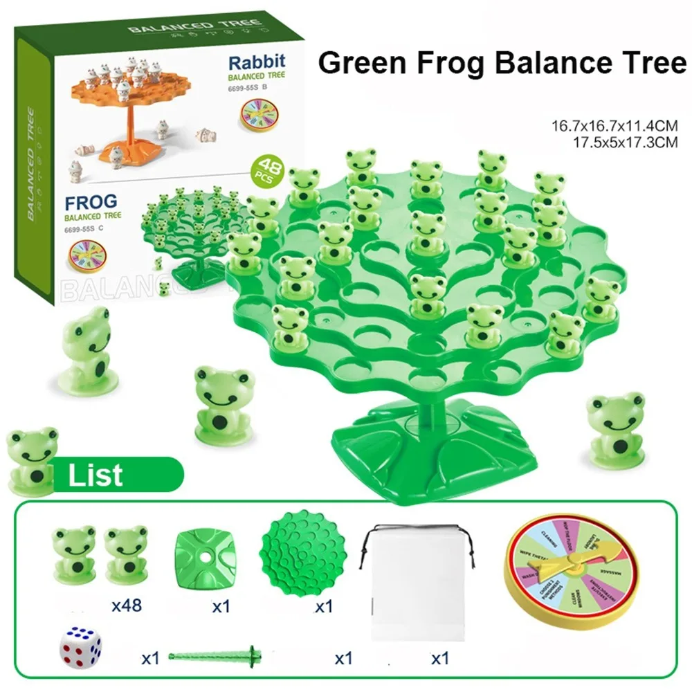 Nuovo genitore-figlio divertente rana equilibrio albero regalo educativo bambini giocattoli matematici Montessori interazione gioco da tavolo giocattolo per bambini