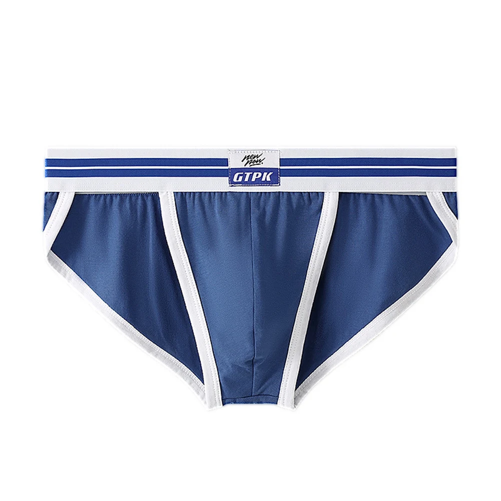 2XL 3XL ローウエストブリーフ男性セクシーなランジェリー下着ランジェリーメンズパンツカラーマッチングパターン綿生地