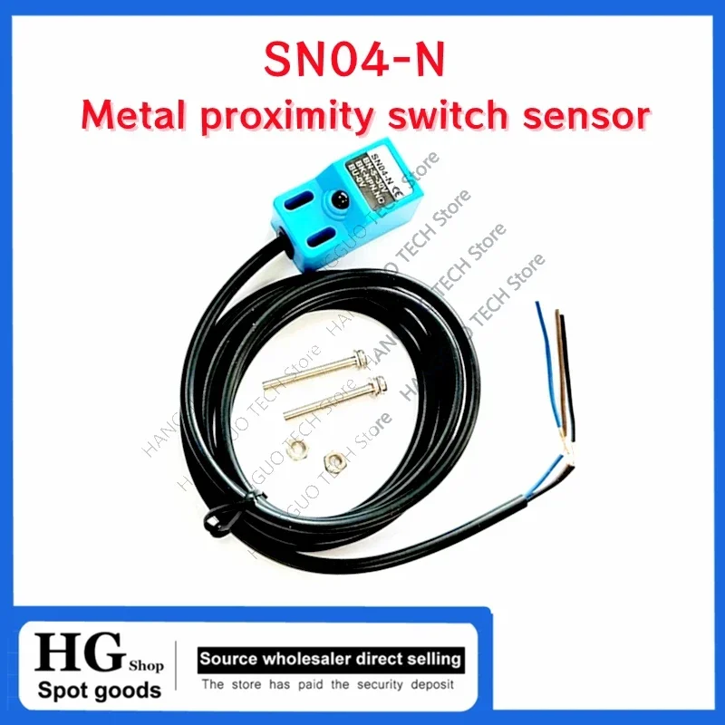 

1-5PCS/Lot SN04-N Metal sensor SN04-N proximity switch three wire NPN normally open 4mm DC 5V-30V limit sensor