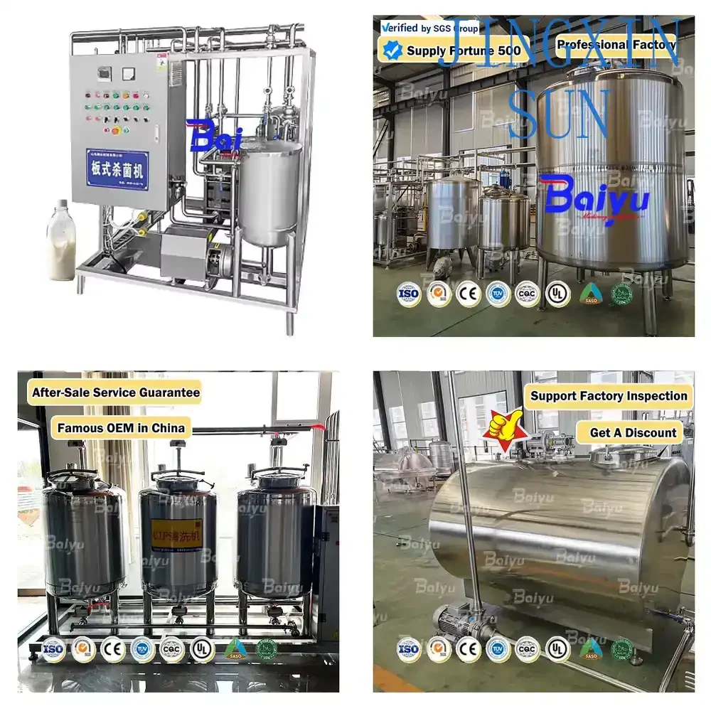 Small Scale 100L Milk Sterilizer Pasteurizer Equipment for Yogurt Processing Production Line for Dairy Processing Machinery
