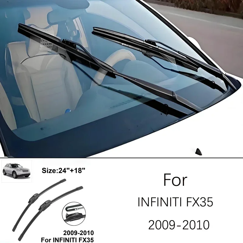 For InfIniti FX35 2009-2010 2009 2010 Windscreen Windshield Wiper 24 18 Inches Rubber Front Wiper Blade Accessories