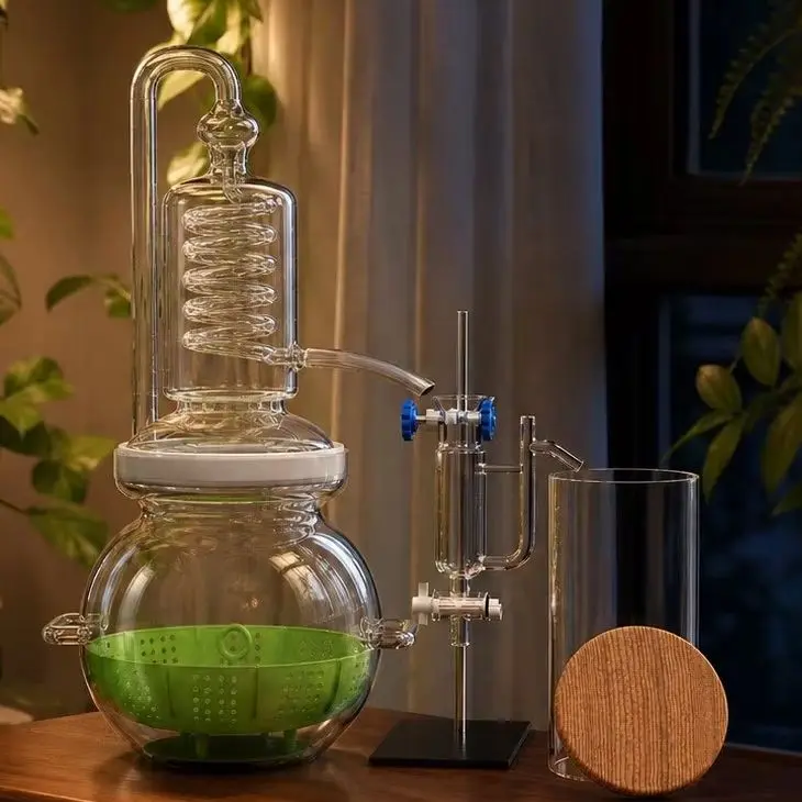 Household Dew Distiller 4000ml Small Essential Oil Distillation Perfume Dew Distiller Essential oil extractor
