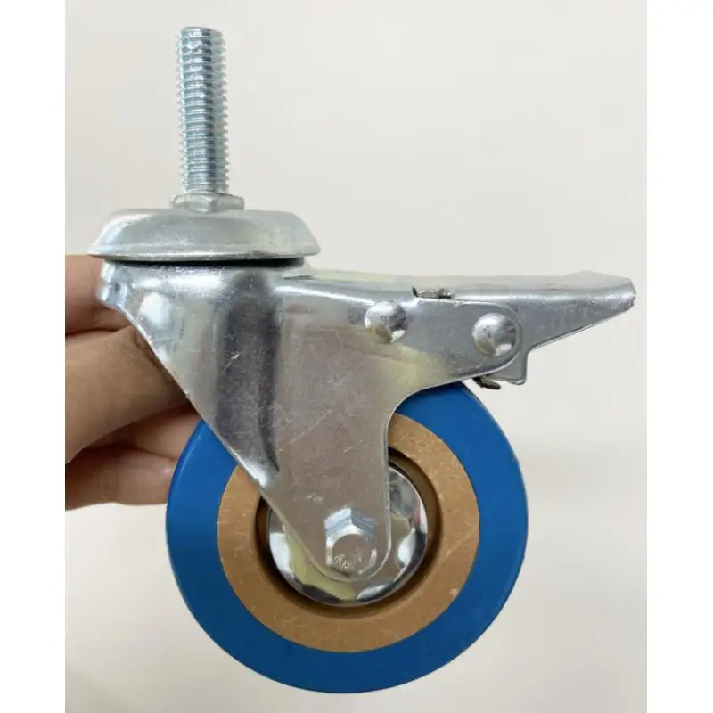 

4PCS 4" Swivel Caster with Brake, M12x30mm Threaded Stem, High Load Capacity, Wear-Resistant for Trolley, Cart