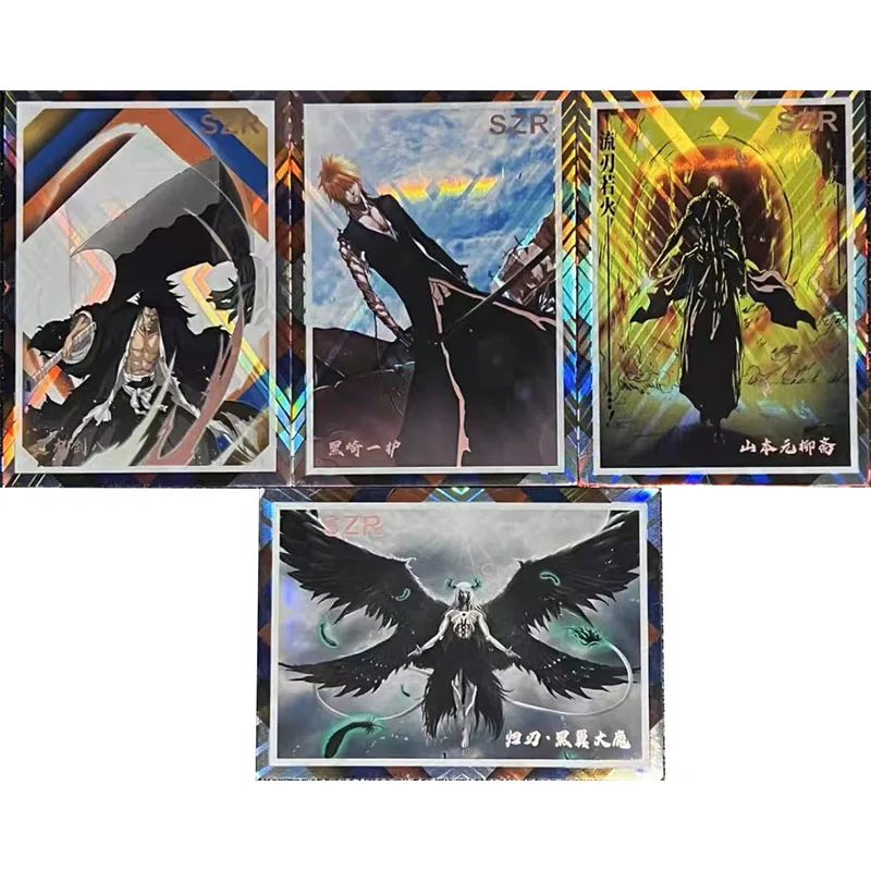 Anime BLEACH Metal Flash Card Kurosaki Ichigo Kuchiki Rukia Urahara Kisuke Collection Game Toy Cards Christmas Birthday Present