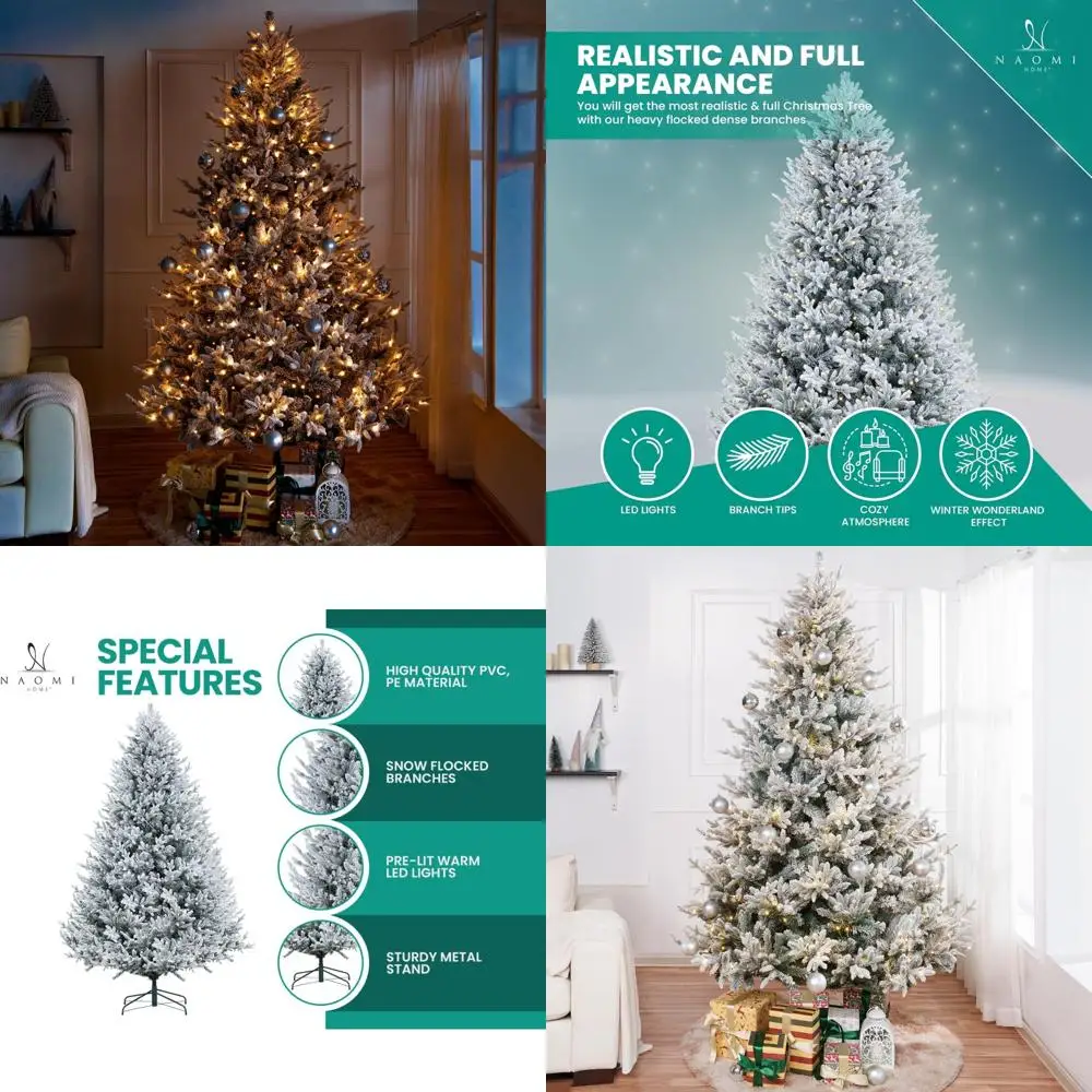 7.5Ft Snowy Christm…