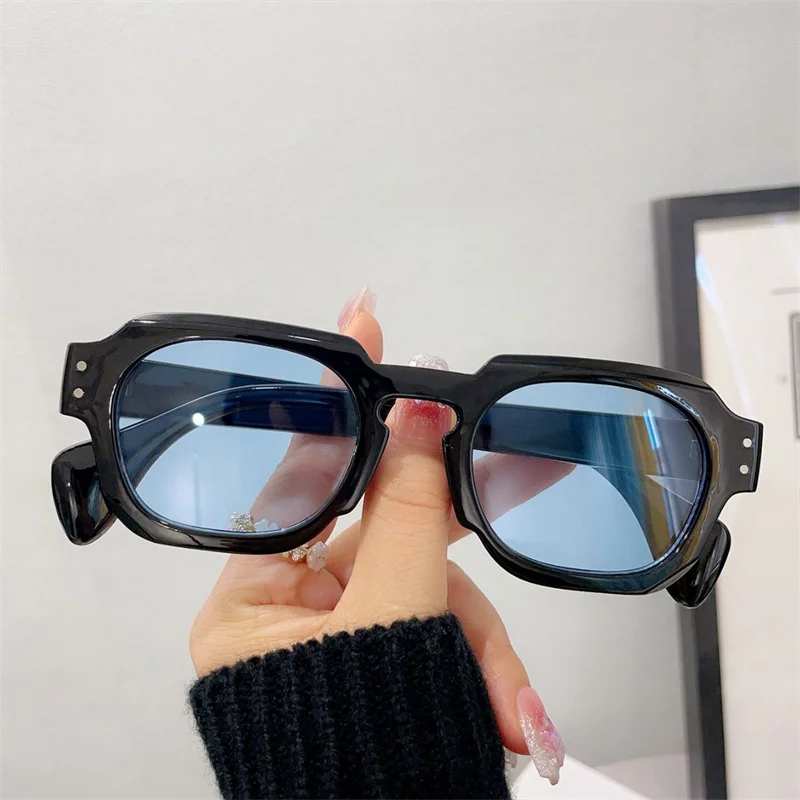 YOOSKE Small Round Sunglasses Men Women 2023 Luxury Brand Designer Small Frame Sun Glasses Male Black Yellow Eyewear UV400