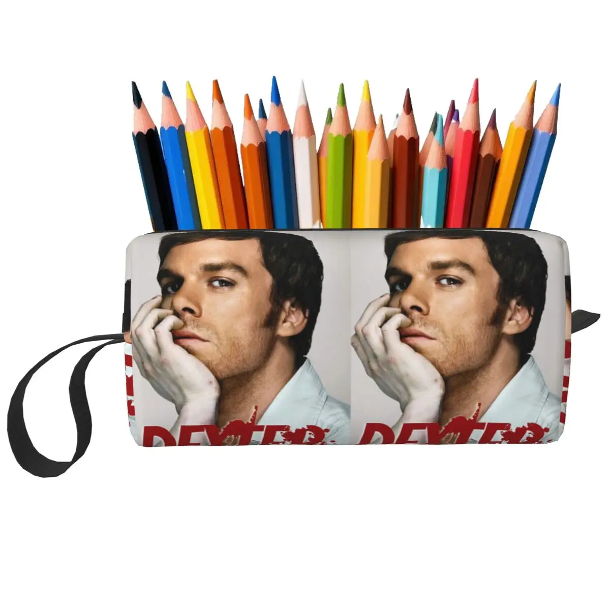 Dexter Morgan Movies Pencil Case for Boys Girls Pen Box Pencil Bag Stationery Supplies Women Organizer Pouch
