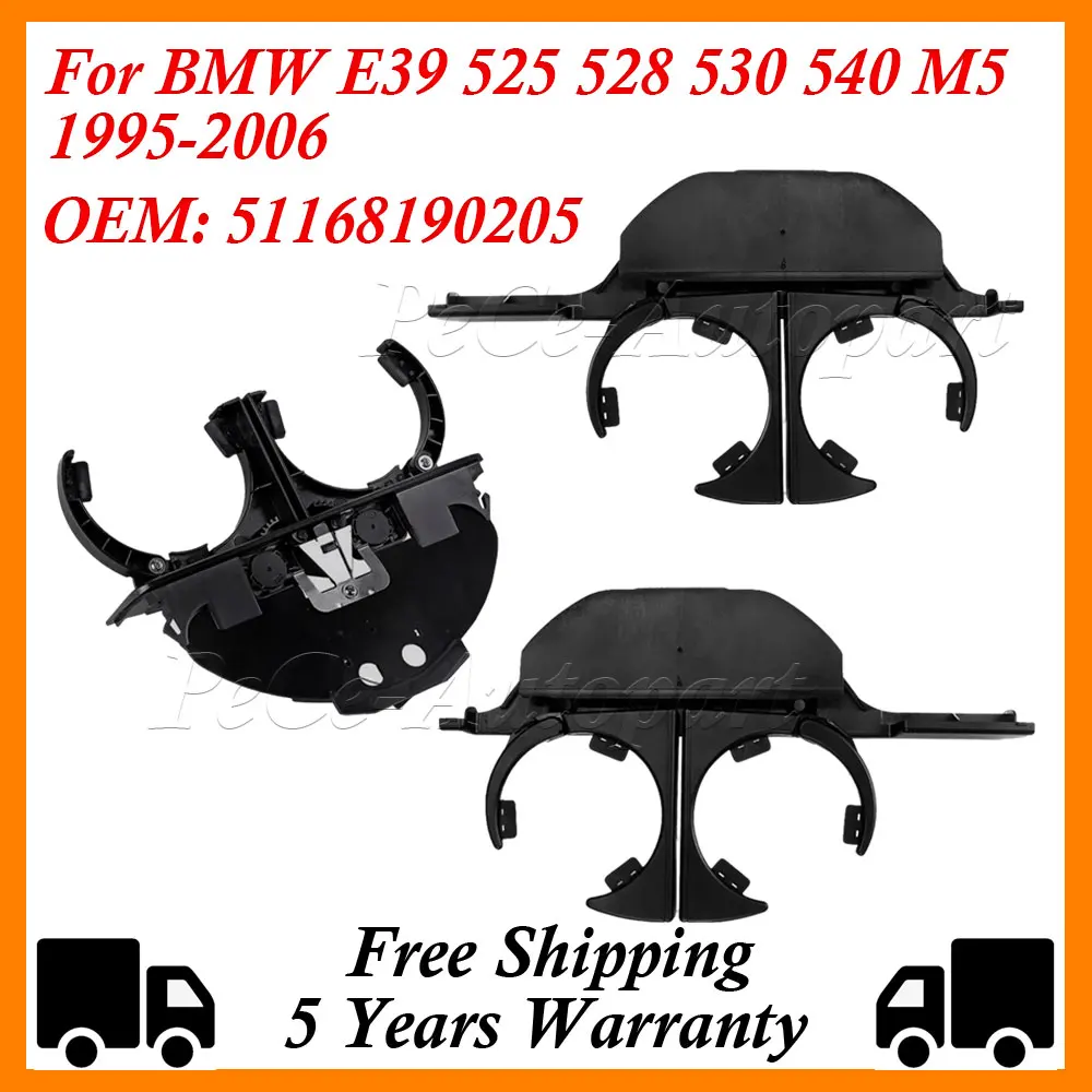 51168190205 Front Left Right Rear Car Drink Holder Cup Holder For BMW E39 5-Series 1996 1997 1998 1999 2000 2001 2002 2003