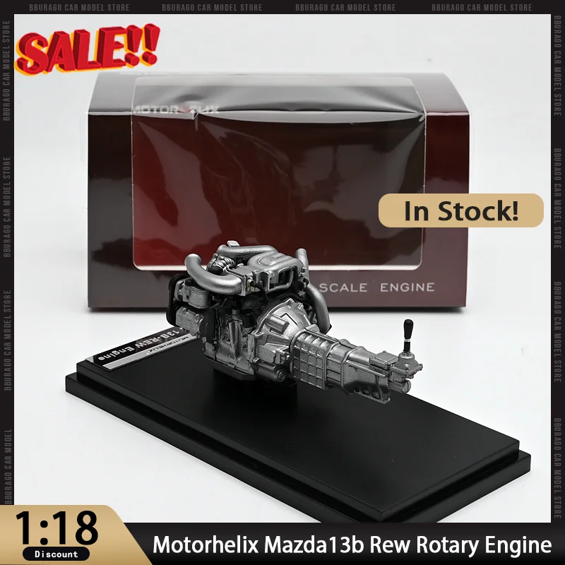 Nieuw Op Voorraad Motorhelix Mh 1:18 Mazda13b Rew Rotary Motor Legering Model Mazda Limited Edition Miniatuur Diecast Toyota Custom Speelgoed