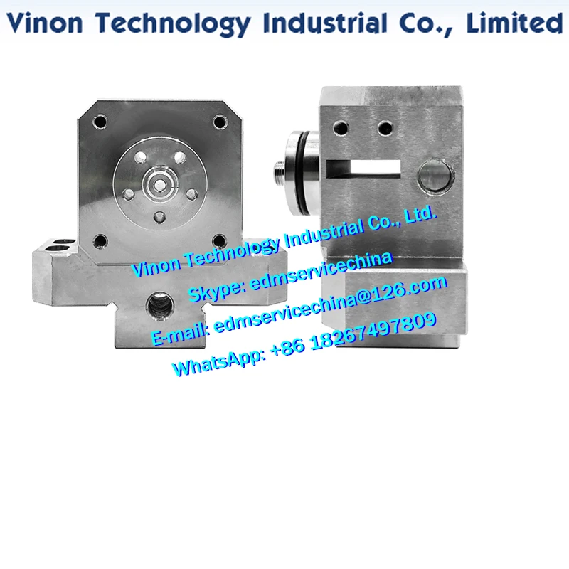 EXCETEK Use Lower Die Block, Wire Guide Holder Seat Lower Head Guide Block Spare Parts to Fit EXCETEK Low Speed Wire Cut Machine