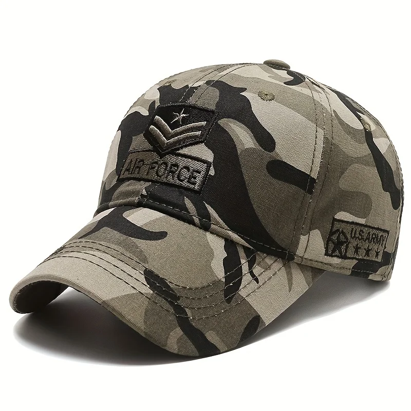 Unisex AIR FORCE Arrow Embroidery Baseball Caps Spring and Autumn Outdoor Adjustable Casual Hats Sunscreen Hat