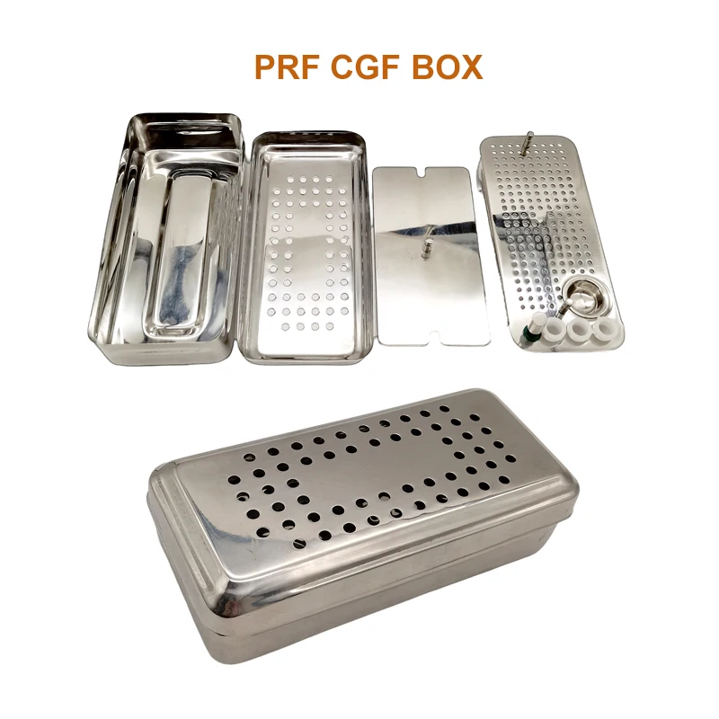 

Dental Stainless Steel PRF Box Platelet Rich Fibrin Dentistry Membrane Kit for Dentistry Lab Tools GRF CGF Box Dentist Tools