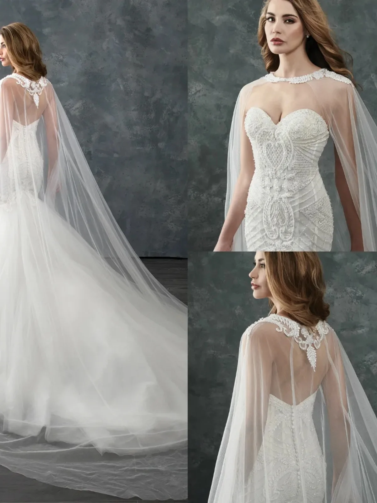 

Белое кружевное платье с одинарной сетчатой накидкой на плечи, круглым вырезом, сексуальное этническое женское платье для сцены, свадебное платье