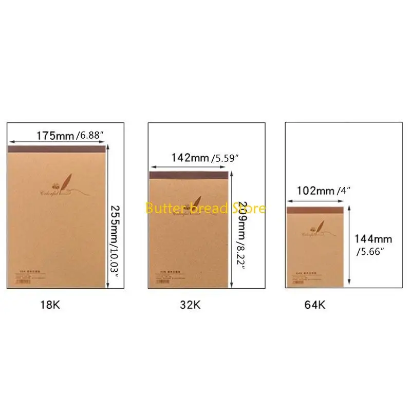 W89c Tränenkizzier tragbares Notizpapierpolsterzeichnung für die Zeichnung von Kindern Erwachsenen