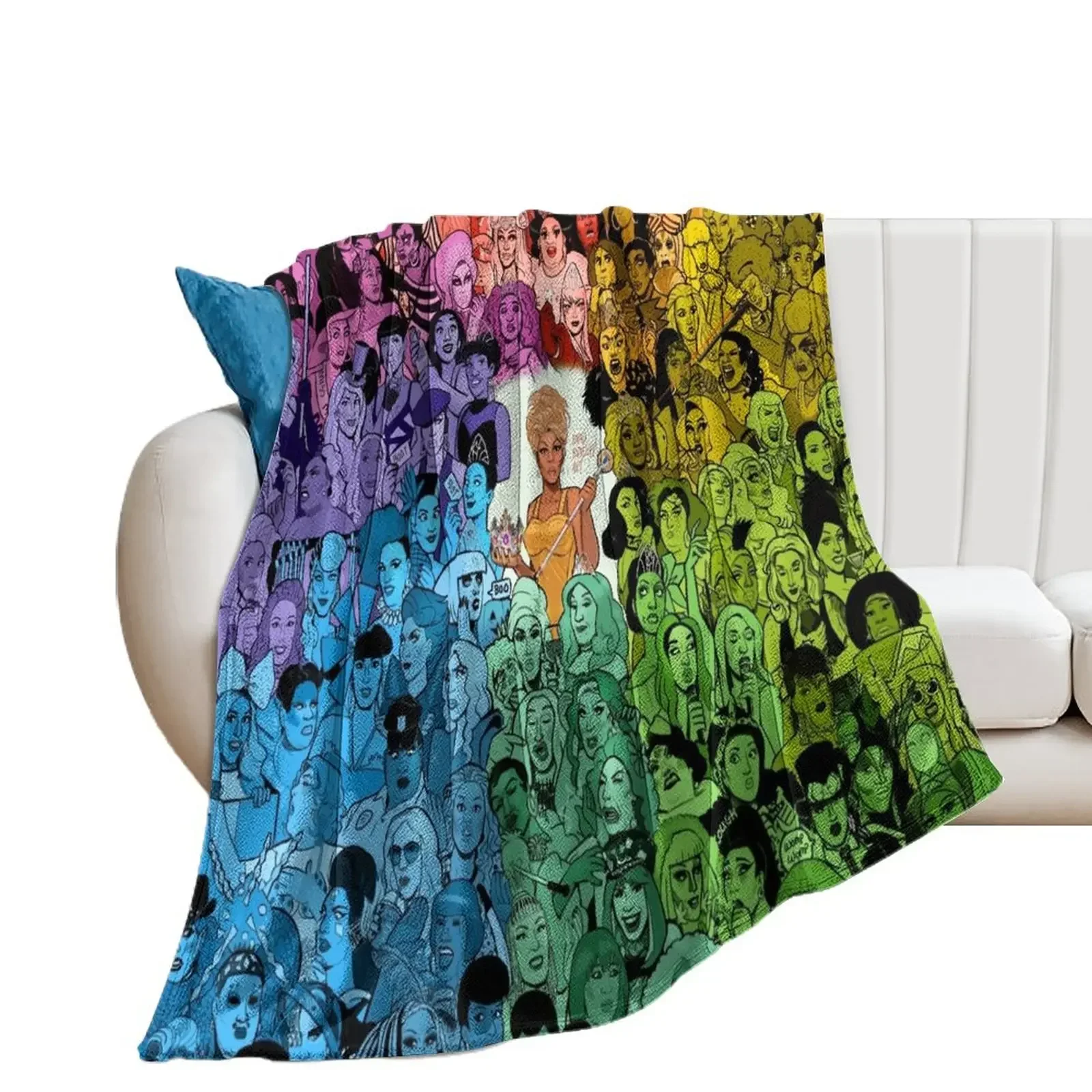 

The Drag Race Family Throw Blanket Retros Polar Extra Large Throw Blankets