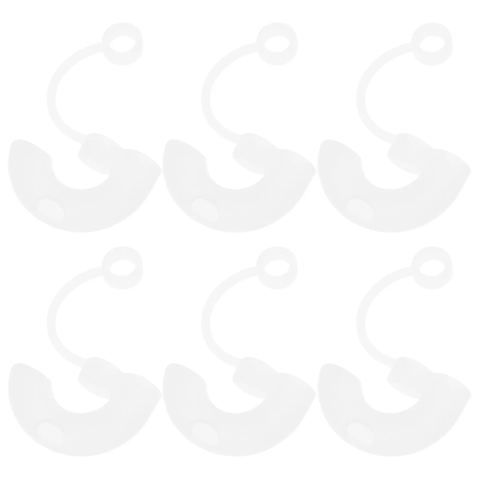 

6 Pcs Straw Cap Covers Protectors Drinking Dust-proof Reusable Silicone Tips Decor Toppers for Cup Picnic Party Camping