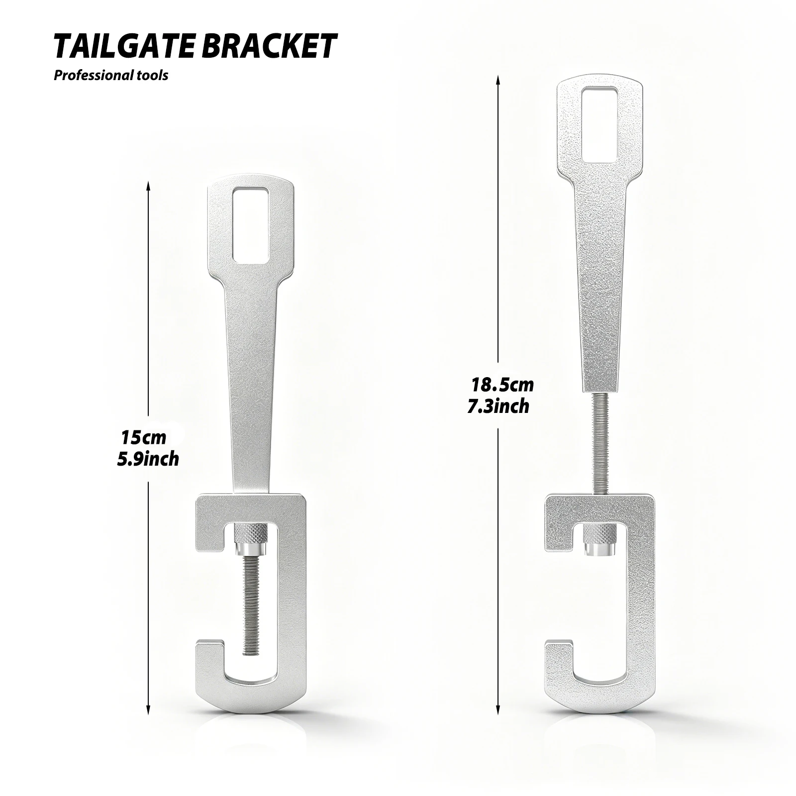 EHDIS 5.9~7.3 Inch Extendable Car Tailgate Bracket Stainless Steel Support Rod Hook for Car Trunk Sturdy Rear Door Fixing Holder