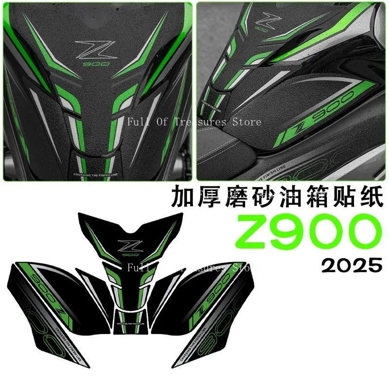 

Подходит для Kawasaki Z900, противоскользящая наклейка на топливный бак с утолщенной матовой защитной наклейкой на топливный бак, модель 2025