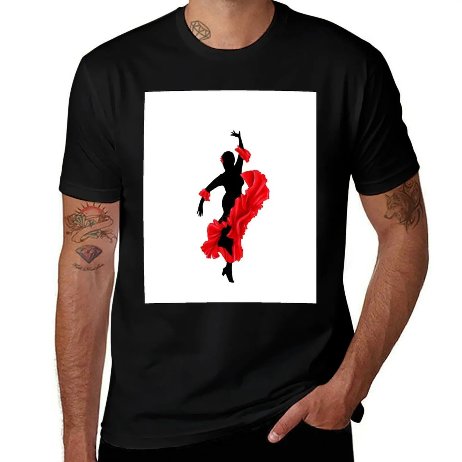 Flamenco dancer T-Shirt customizeds sports fans mens funny t shirts