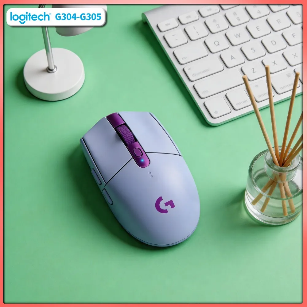 Logitech G305 LIGHTSPEED Gaming Mouse, 12000 DPI HERO, 6 Custom Buttons, 250h Battery, PC Mac Essential Tool Accessory