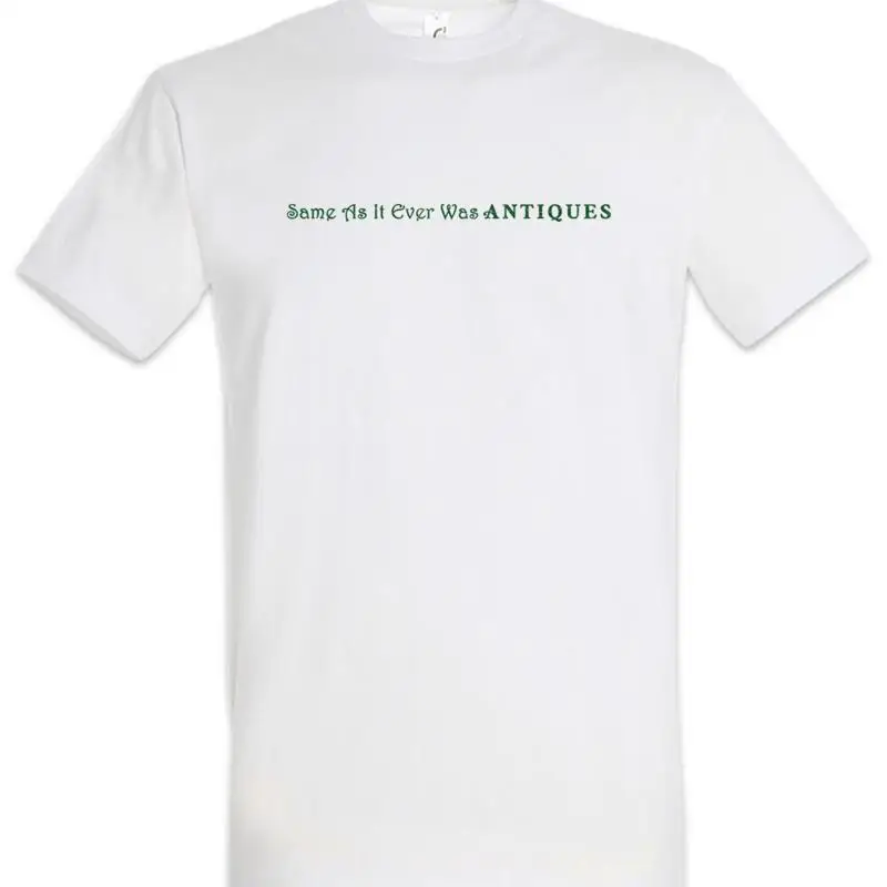 

Same As It Ever Was T Shirt Ghost Antiques Melinda Whisperer Logo Symbol Sign
