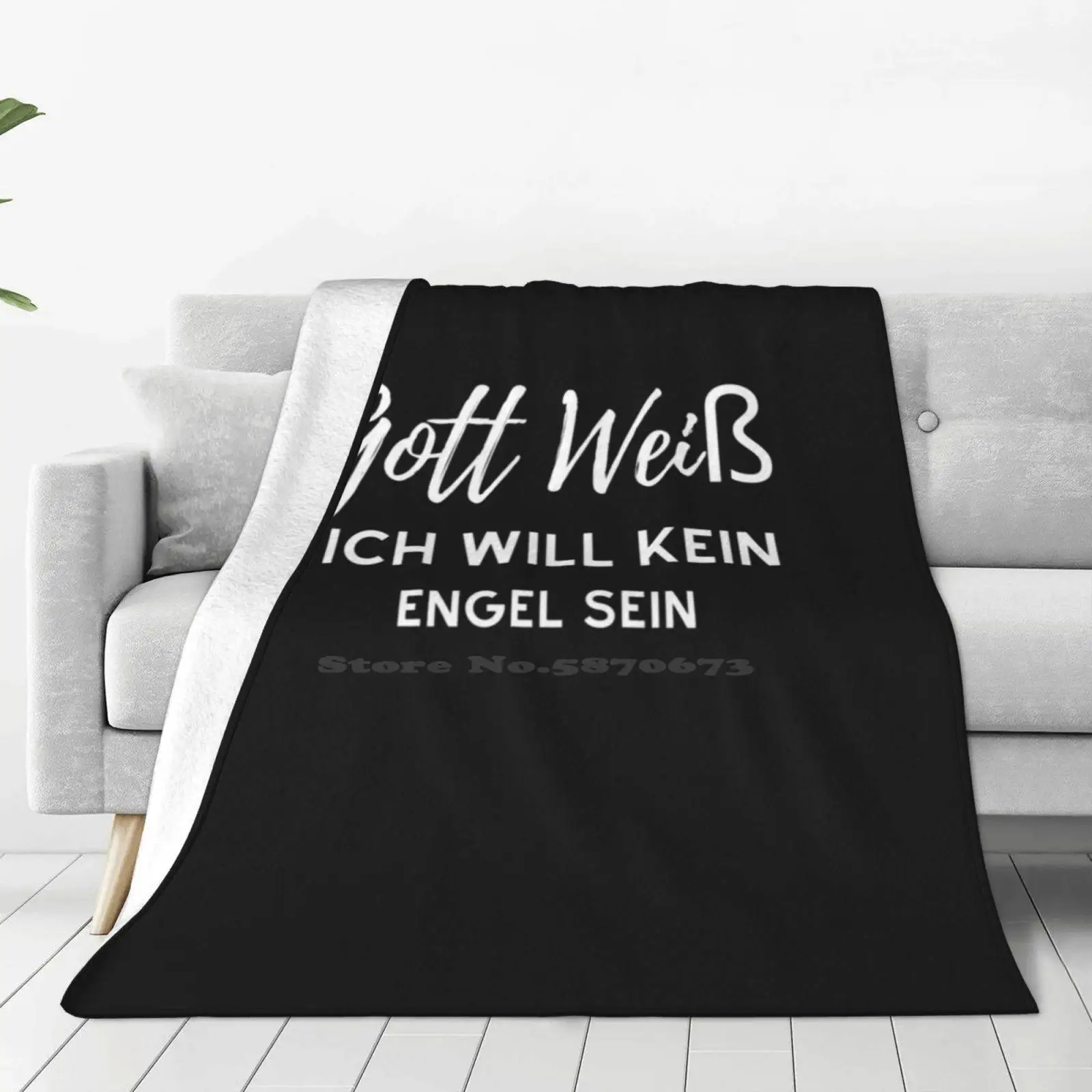 Gott wei? Ich wird kein engel sein neu verkaufte individuell bedruckte flanell weiche decke engel ich tu dir weh ohne dich deutsch deutsch