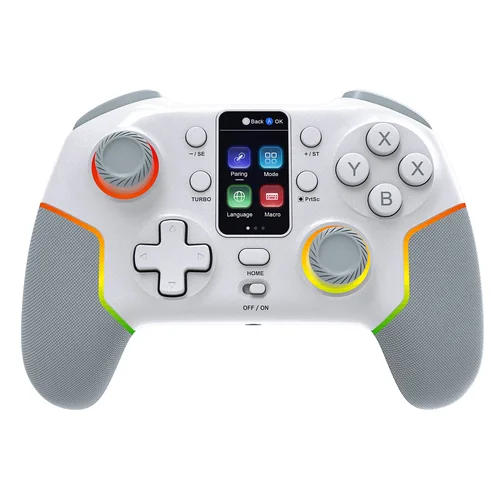 Imagen 2 del producto Controlador inalámbrico 7052P para PC/Switch/iOS/Android con pantalla inteligente, Joysticks de pasillo y Turbo/vibración, Gamepad de 1000mAh