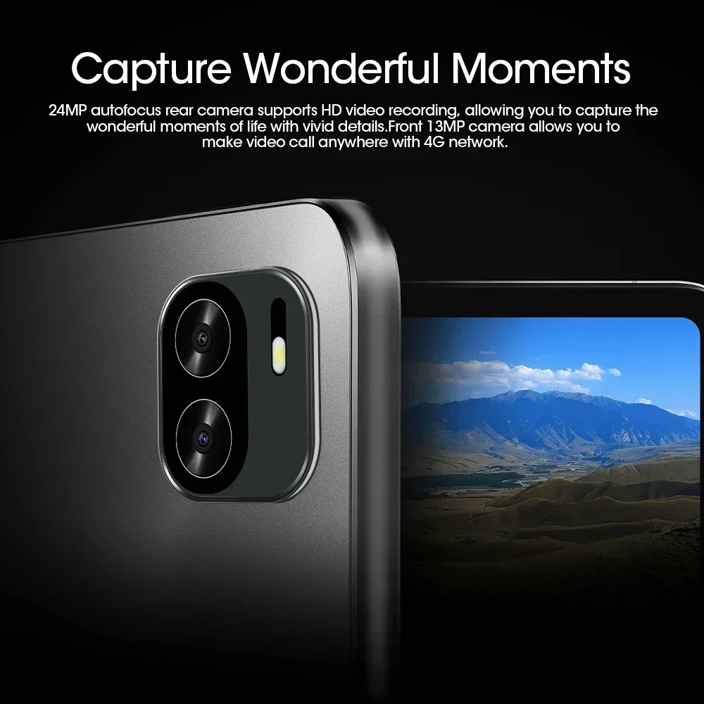 2024 5G 10.1 Inch Tablet Android 13 10000mAh 8GB RAM 256GB ROM Dual SIM Dual Standby 8 Core Bluetooth WiFi GPS Tablet Network