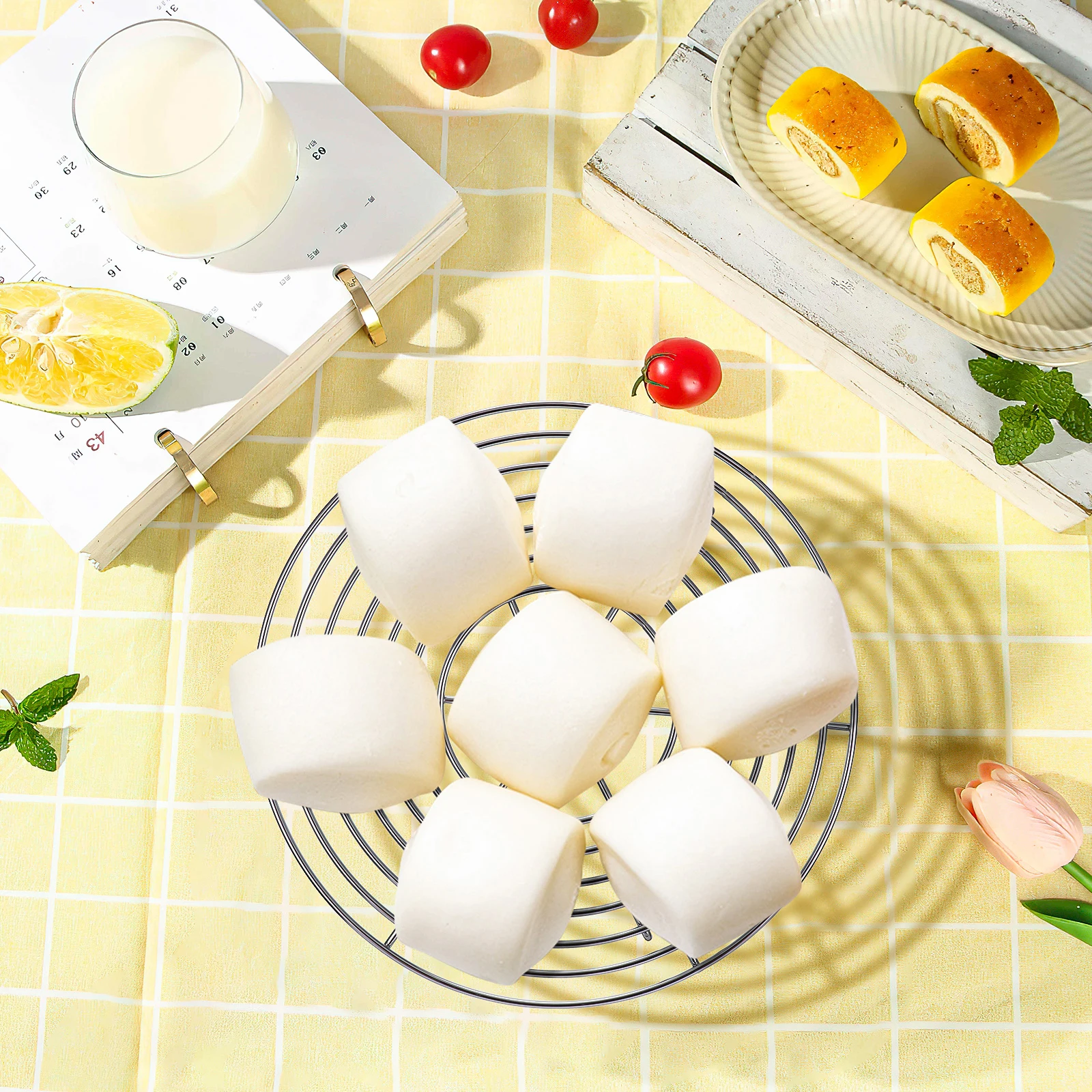 

304 Stainless Steel Steamer Round U-Shaped High-Leg Cooling Rack For Kitchen Baking Air Fryer Oven Pressure Cooker Use Wire Rack
