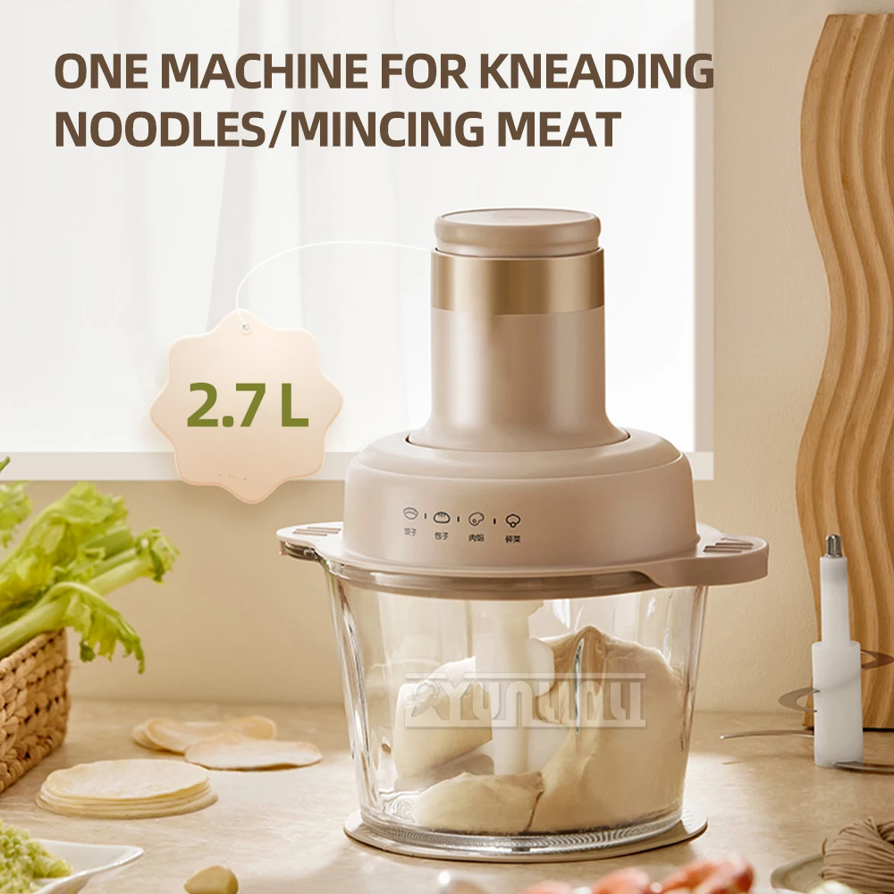 

Household Dough and Meat Grinder 2-in-1 Multifunction Dough Mixer Electric Meat Grinder Electric Stuffing Cooking Mixer