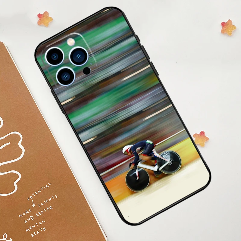 Cycling Bike Phone Case For iPhone 15 16 14 13 12 11 Pro Max Mini Plus XS X XR Back Cover