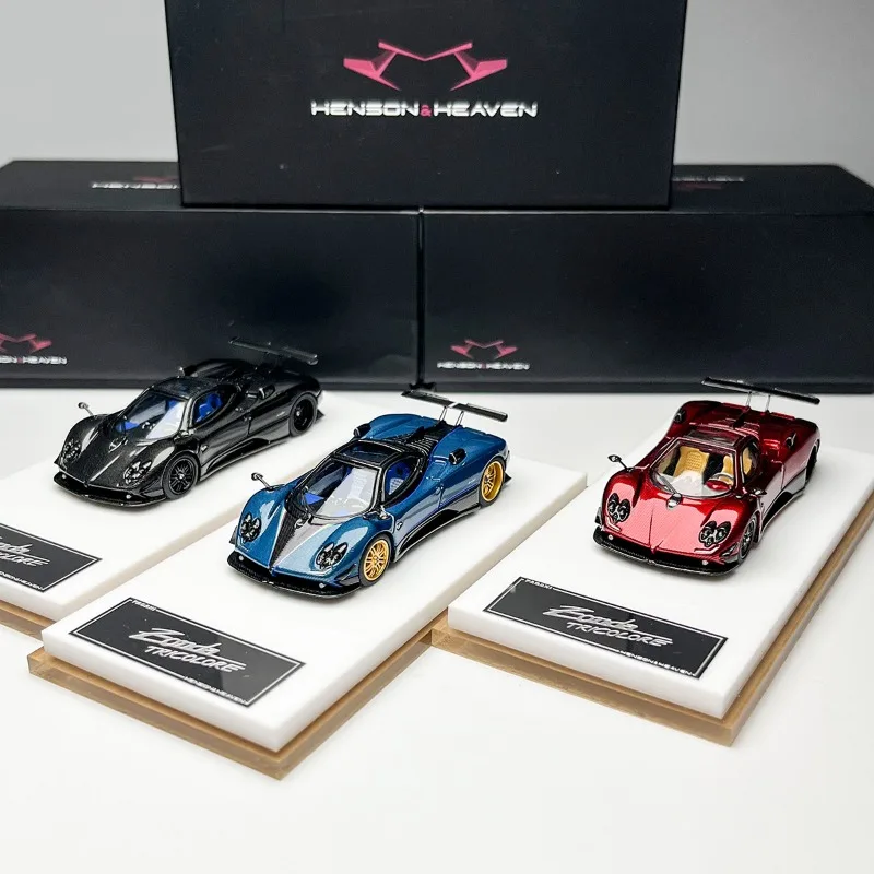 Model HH 1/64 Pagani Zonda Tricolore, metalowy model pojazdu, odlewany ciśnieniowo, kolekcja, prezent na Boże Narodzenie dla chłopca