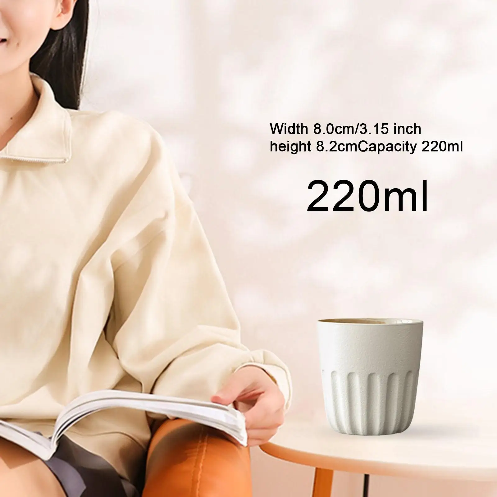 Coffee Mug Japanese Coffee Cup Birthday Gift Versatile Tea Cup Portable Latte Cup for Office Commercial Restaurants Dorm Shop