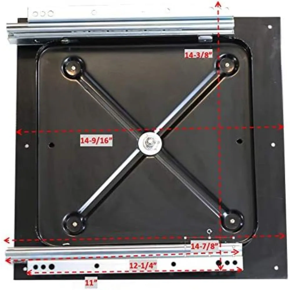 شريحة تلفزيون متينة بسعة 300 رطل، تمديد كامل للتلفزيونات CRT العتيقة #4