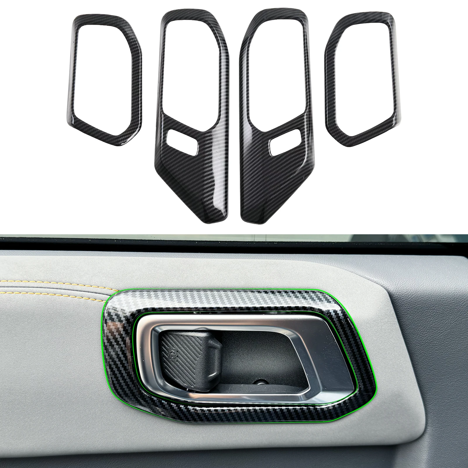 

Auto Inner Handle Protector Cover Trim Body Kit Upgrade Car Accessories For 2022 2023 2024 Ford Bronco