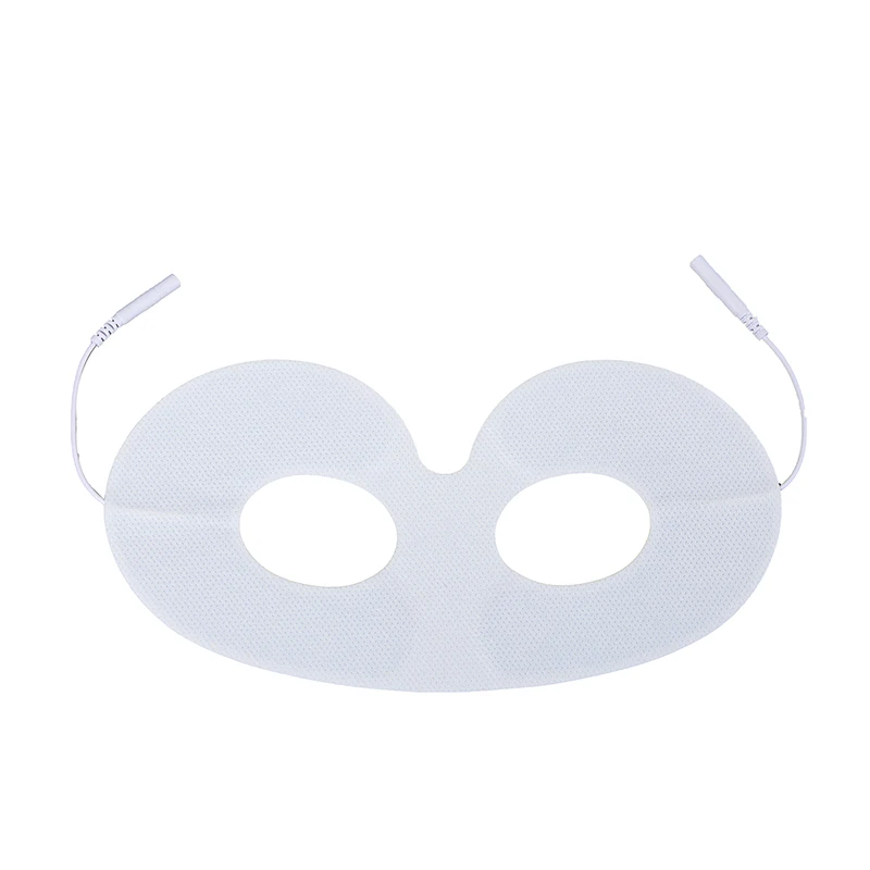 Non Woven Self Adhesive EMS Eye Mask Cover Tens Electrode Pad For Electronic Pulse Therapy Massager with Plug Hole