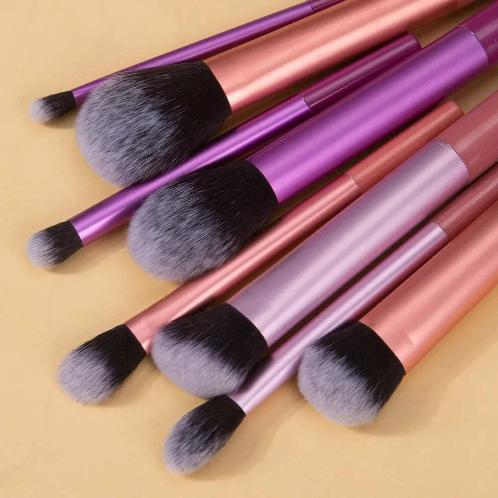 Kit de brochas de maquillaje, 8 Uds., brochas de maquillaje de pelo sintético suave, base, colorete, sombra de ojos, herramientas de maquillaje cosmético