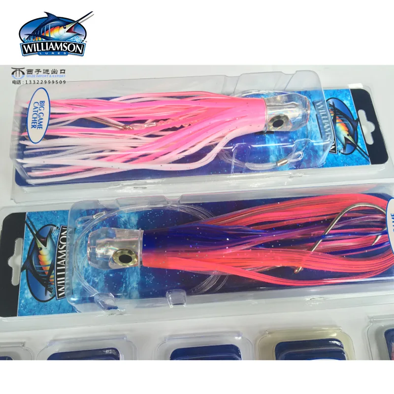 Imported Sea Fishing Lures [Phantom Meteor]  WILLIMASON Lures Squid Tubes.