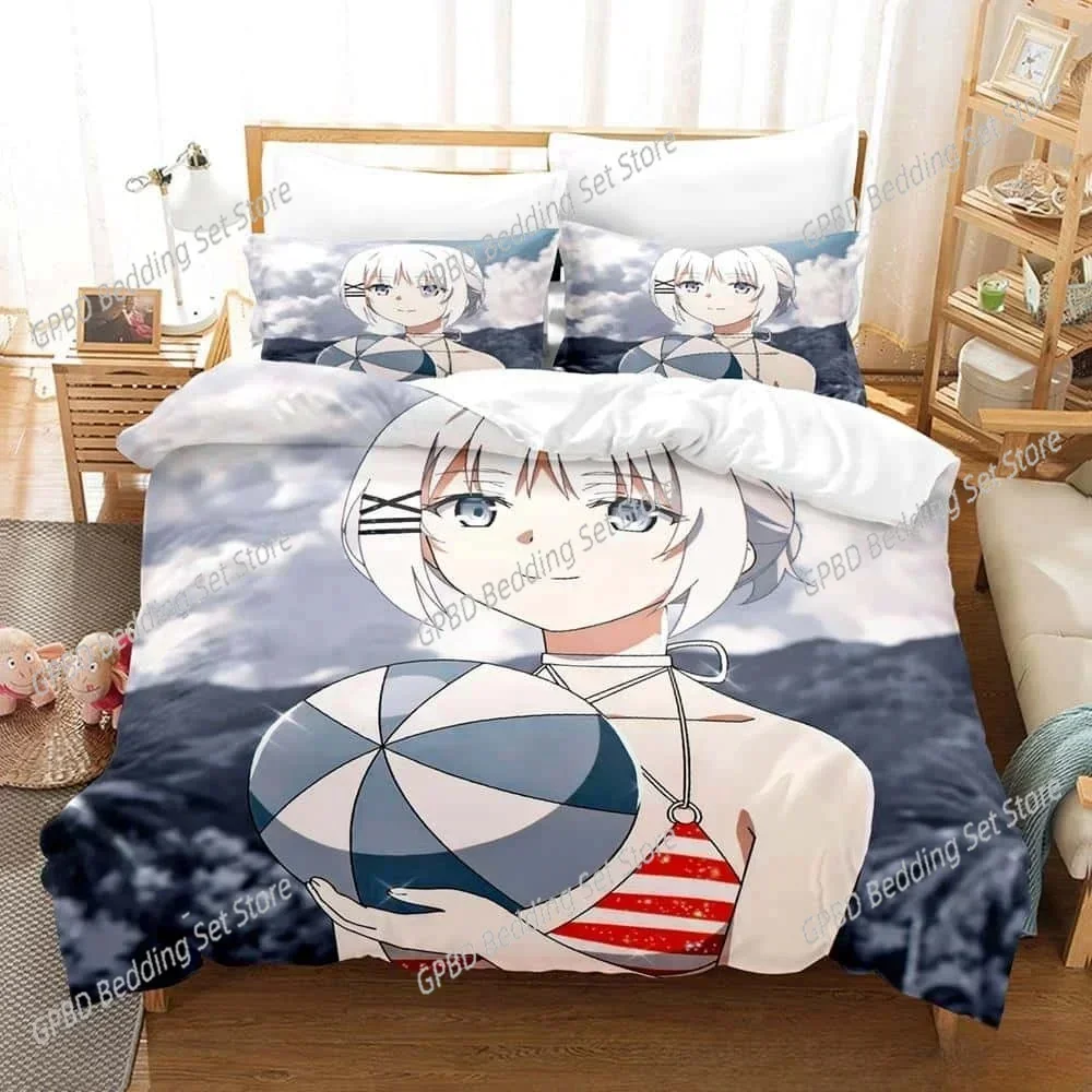 Anime The Detective Is Already Dead Bedding Set 3D Printed Suitable for Bedroom Duvet Cover Set With Pillowcases Home Textile