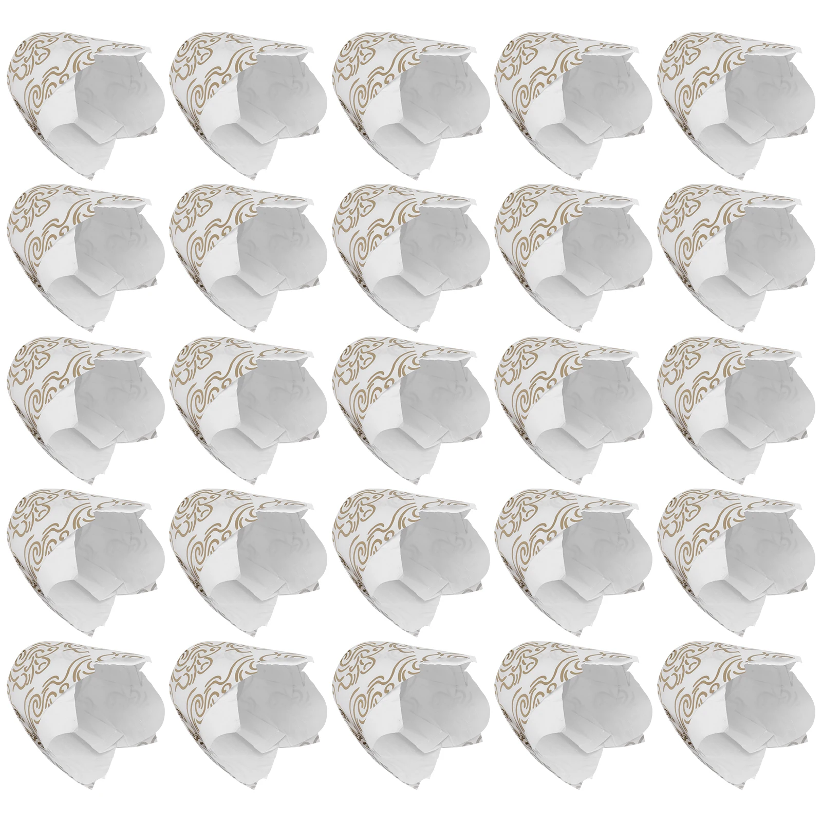 

200pcs Cake Liners Waterproof Baking Cups High Temp 230C Tulip Shape Party Muffin Wrapper Cupcake Liner Cake Wrappers